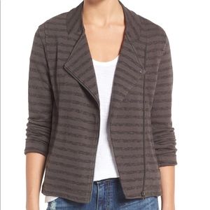 Caslon Moto Jacket Inspired Sweatshirt - S